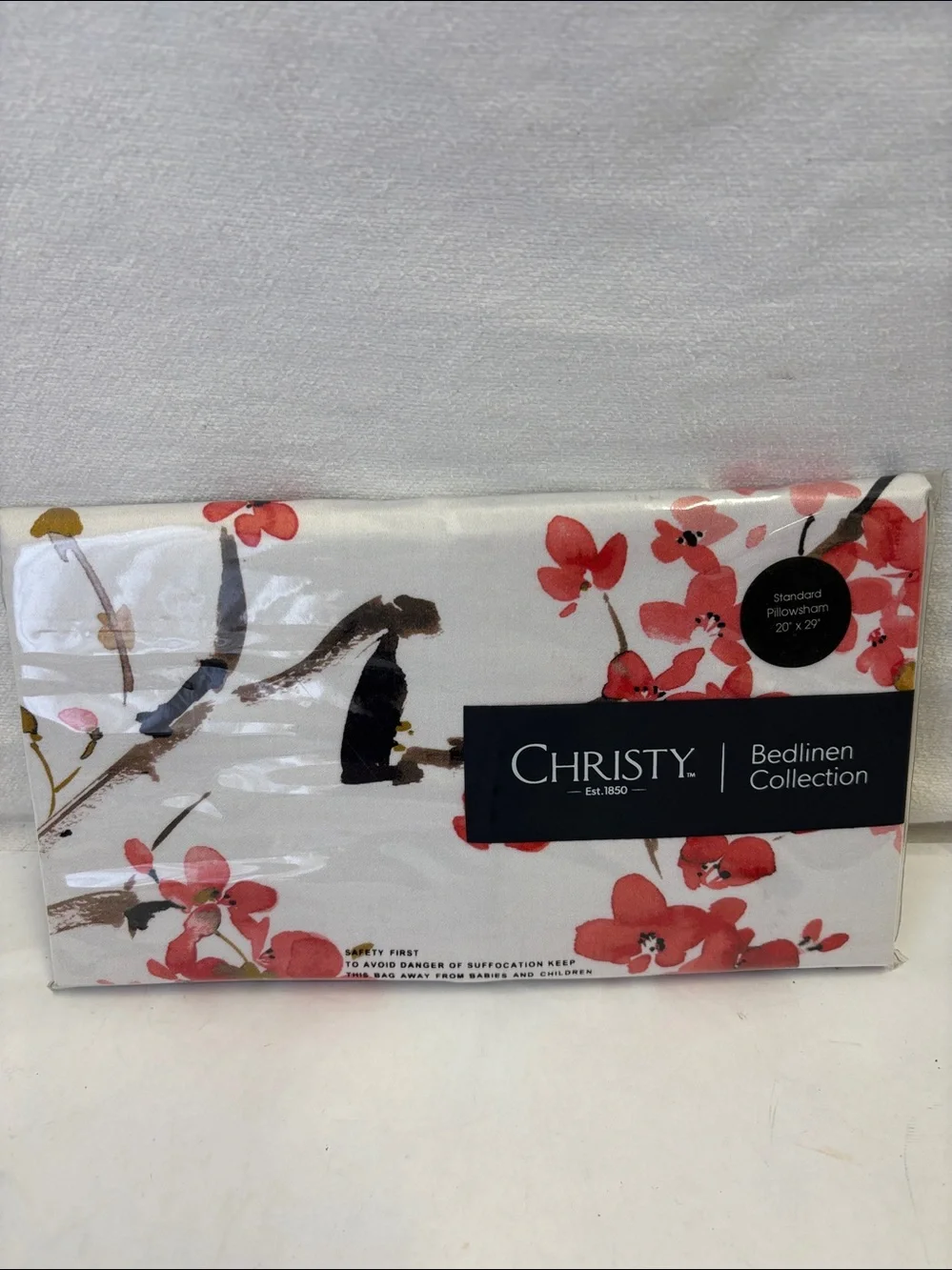 Christy of England Haruki Japanese Blossoms Standard Sham